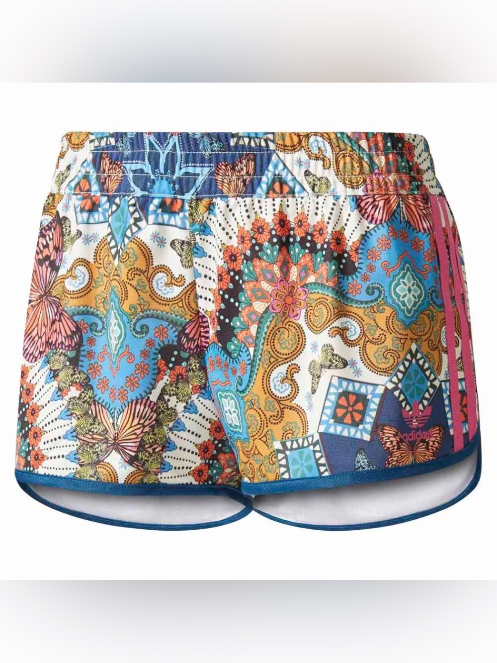 NWOT Adidas Originals x The Farm Company Borbomix butterfly print shorts. XS